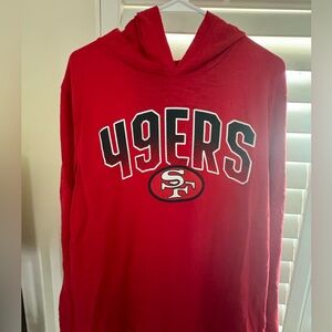 49ers hooded long sleeve